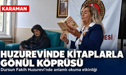 Karaman’da Huzurevi Sakinleri Kitapların İzinde Buluştu