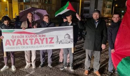 Karamanlı STK'lardan Mescid-i Aksa tepkisi