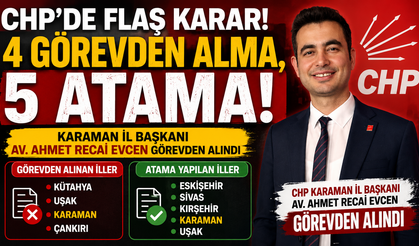 CHP’de Karaman Teşkilatında Görev Değişikliği: İl Başkanı Ahmet Recai Evcen Görevden Alındı