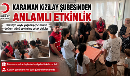 Karaman Kızılay Şubesinden Anlamlı Etkinlik
