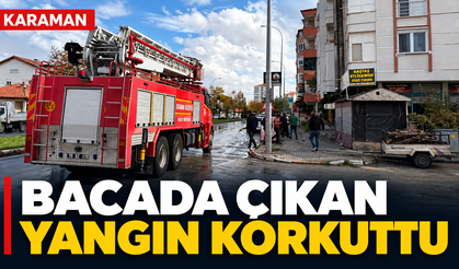 Karaman’da Baca Yangını Korkuttu