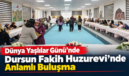 Dünya Yaşlılar Günü’nde Dursun Fakih Huzurevi’nde Anlamlı Buluşma