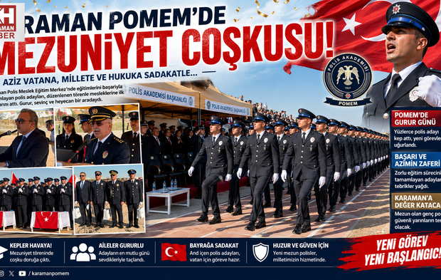 Karaman POMEM 32. Dönem Mezuniyet Programı