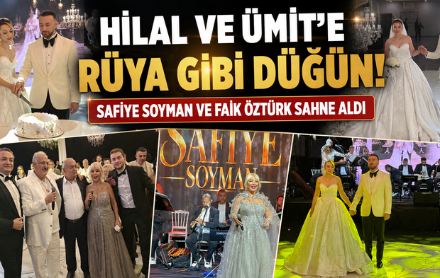 HİLAL ÇELİK VE ÜMİT GÜVENOĞLU RÜYA GİBİ DÜĞÜNLE DÜNYAEVİNE GİRDİ