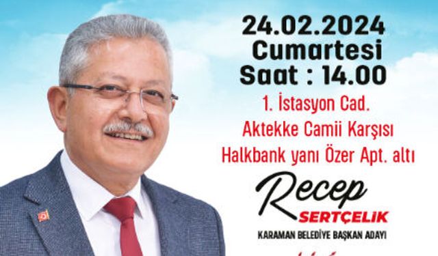 CHP ADAYI SERTÇELİK SEÇİM BÜROSUNU AÇIYOR