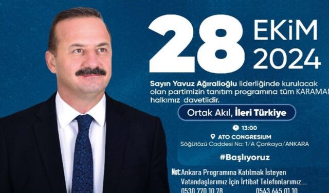 Yavuz Ağıralioğlu'nun Partisi Faaliyete Geçmeye Hazırlanıyor