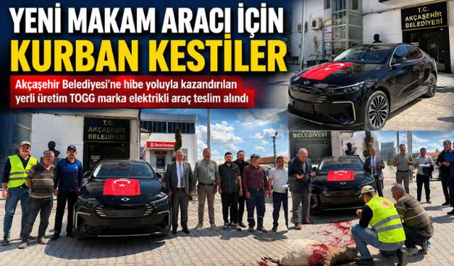 Yeni Makam Aracı İçin Kurban Kestiler