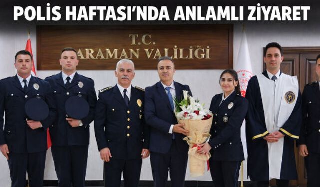 POLİS HAFTASI'NDA ANLAMLI ZİYARET POMEM'DEN VALİ ÇİÇEK İLE NEZAKET BULUŞMASI