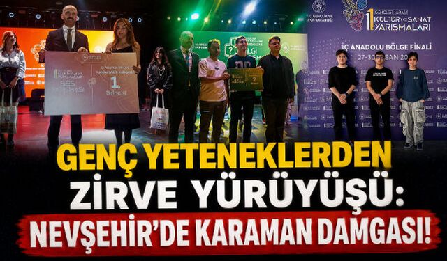GENÇ YETENEKLERDEN ZİRVE YÜRÜYÜŞÜ: NEVŞEHİR"DE KARAMAN DAMGASI! 