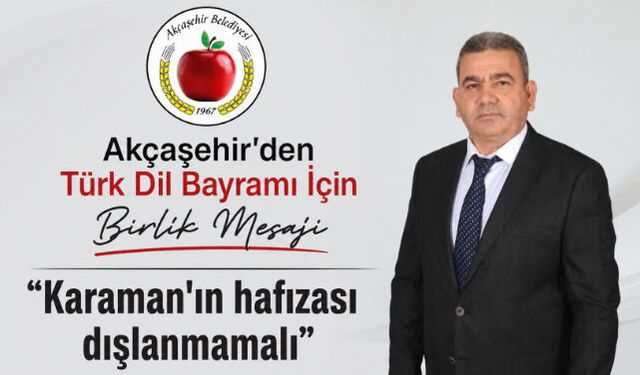Başkan Yeşildaş: "Karaman'ın hafızası dışlanmamalı"