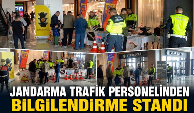 Jandarma Trafik Personelinden Bilgilendirme Standı