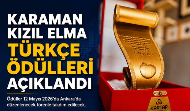 Karaman Kızıl Elma Türkçe Ödülleri Açıklandı