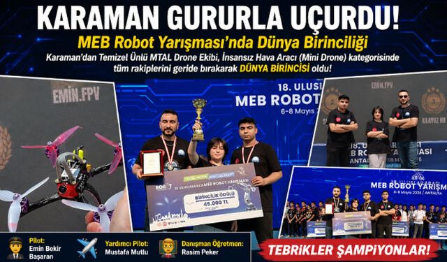 Karaman TÜMTAL Dünya Birincisi Oldu!