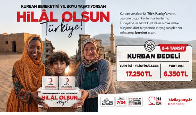 KIZILAY"IN 2026 VEKALETLE KURBAN KESİM KAMPANYASI BAŞLADI