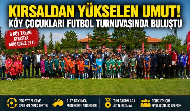 Kırsaldan Yükselen Umut: Köy Çocukları Futbol Turnuvasında Buluştu