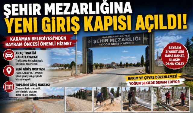 MEZARLIKTA TRAFİĞİ RAHATLATACAK HAMLE