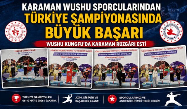 WUSHU KUNGFU"DA KARAMAN RÜZGÂRI ESTİ