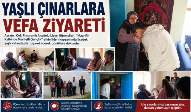 YAŞLI ÇINARLARA VEFA ZİYARETİ