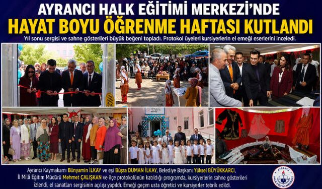Ayrancı"da Hayat Boyu Öğrenme Haftası Coşkuyla Kutlandı