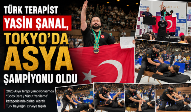 Türk Terapist Yasin Şanal, Tokyo'da Asya Şampiyonu Oldu