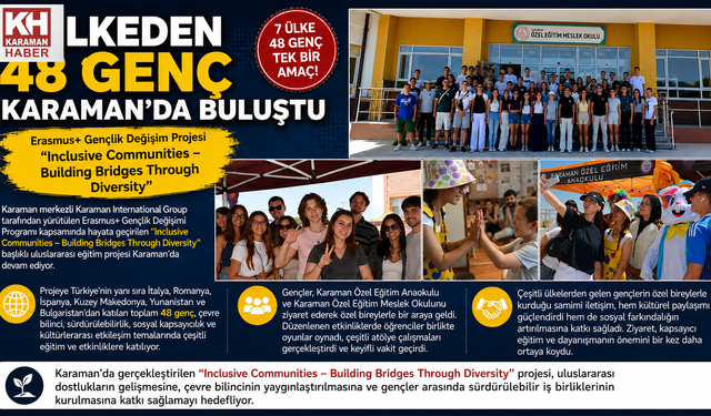7 Ülkeden 48 Genç Karaman’da Buluştu