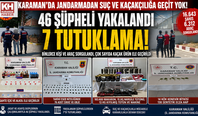 Karaman’da 7 Kişi Tutuklandı