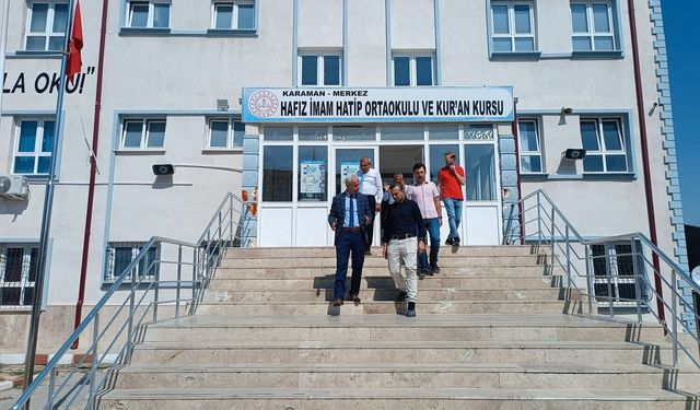 Karaman İl Millî Eğitim Müdürü Sadun Kılınç’tan Hafız İmam Hatip Ortaokuluna Ziyaret