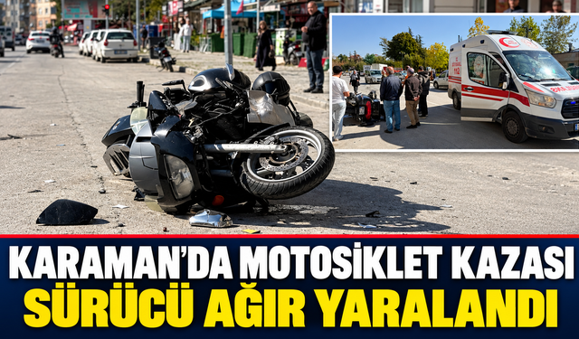 Otomobil ile Motosiklet Kaza Yaptı: 1 Ağır Yaralı