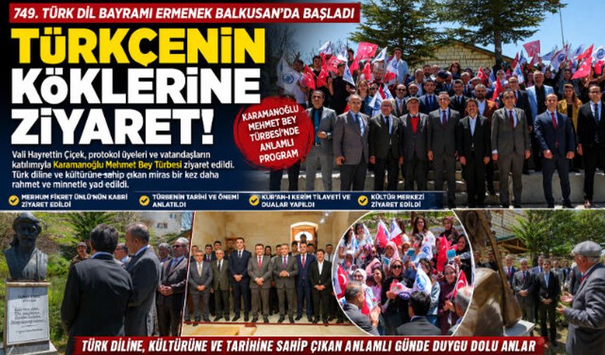 749"uncu Türk Dil Bayramı ve Yunus Emre"yi Anma Günü etkinlikleri, Ermenek"te başladı