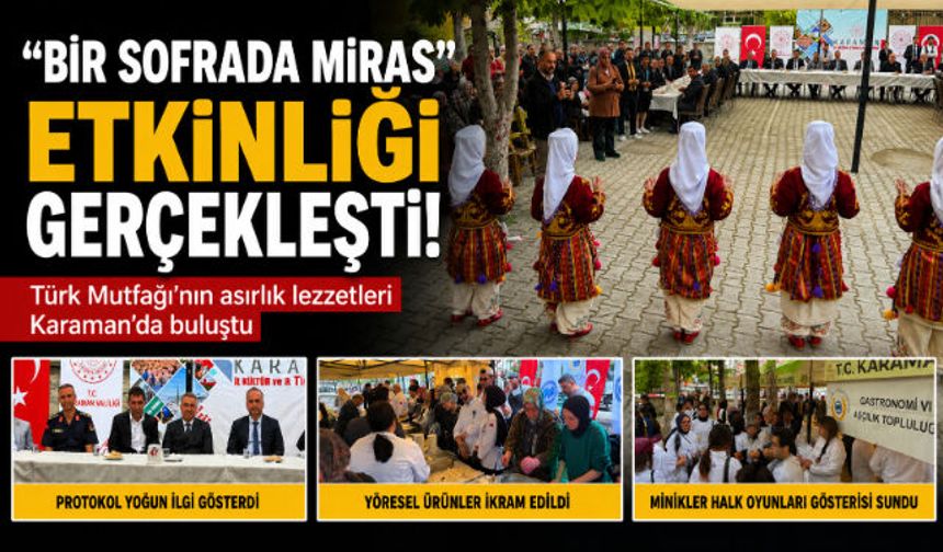 “Bir Sofrada Miras” Etkinliği Gerçekleşti