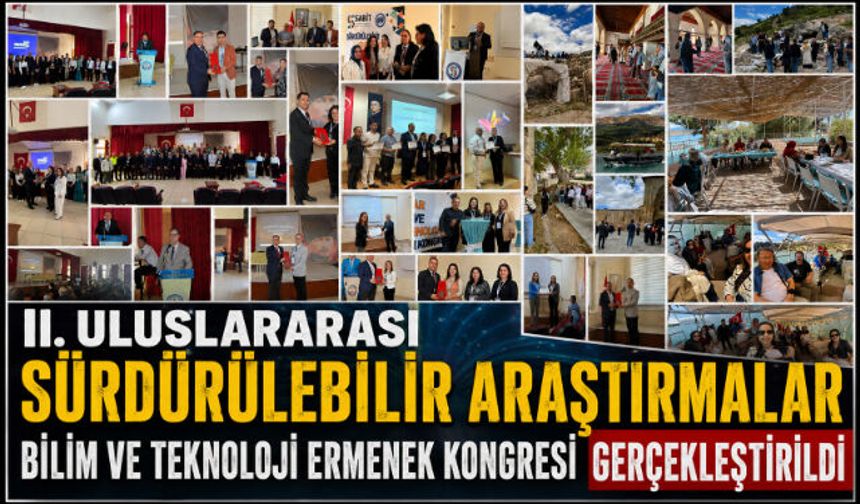 II. ULUSLARARASI SÜRDÜRÜLEBİLİR ARAŞTIRMALAR BİLİM VE TEKNOLOJİ ERMENEK KONGRESİ GERÇEKLEŞTİRİLDİ 