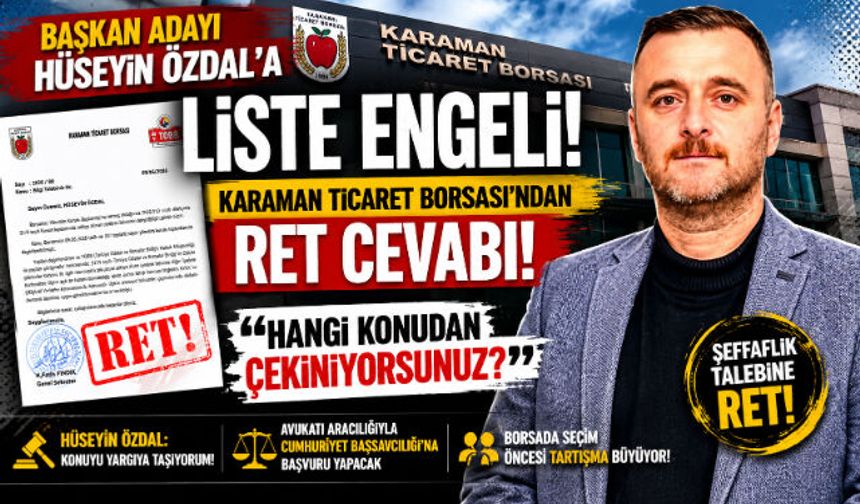 Borsada Şeffaflık Tartışması: Başkan Adayına Ret Yazısı
