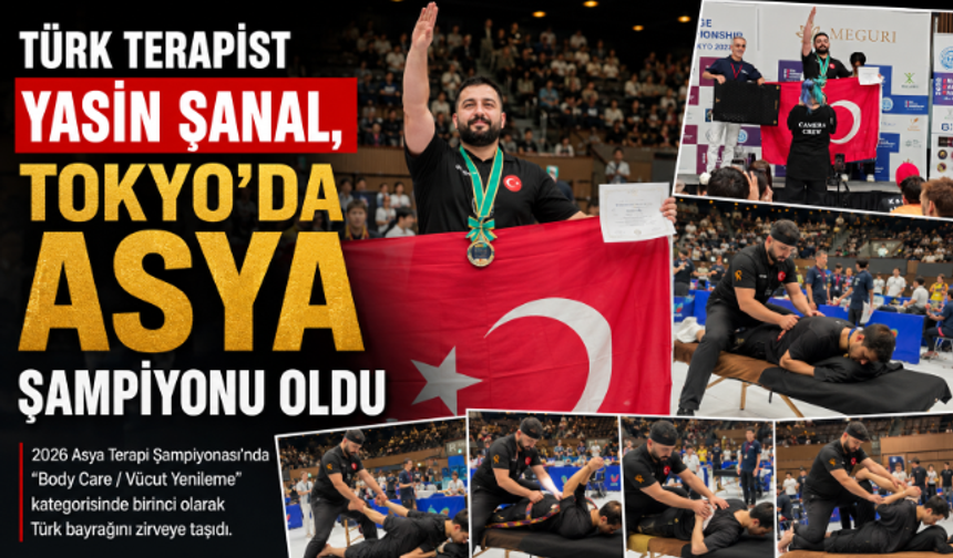 Türk Terapist Yasin Şanal, Tokyo'da Asya Şampiyonu Oldu
