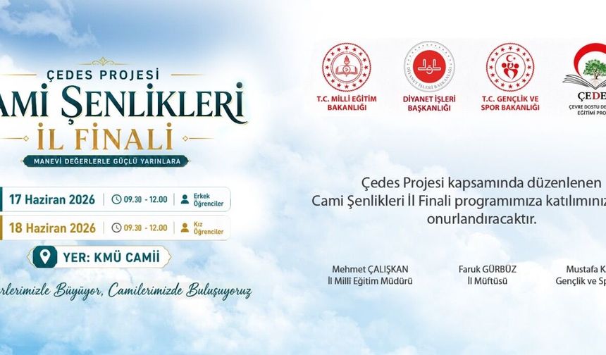 ÇEDES Projesi Kapsamında Cami Şenlikleri İl Finali KMÜ Camii’nde Düzenlenecek