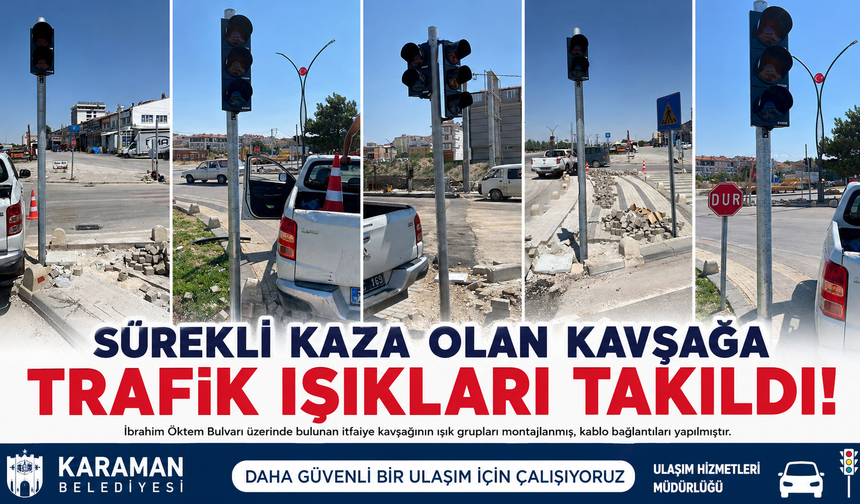 Sürekli Kazaların Yaşandığı İtfaiye Kavşağına Trafik Işığı