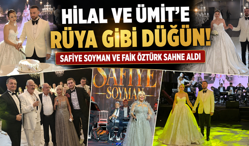 HİLAL ÇELİK VE ÜMİT GÜVENOĞLU RÜYA GİBİ DÜĞÜNLE DÜNYAEVİNE GİRDİ