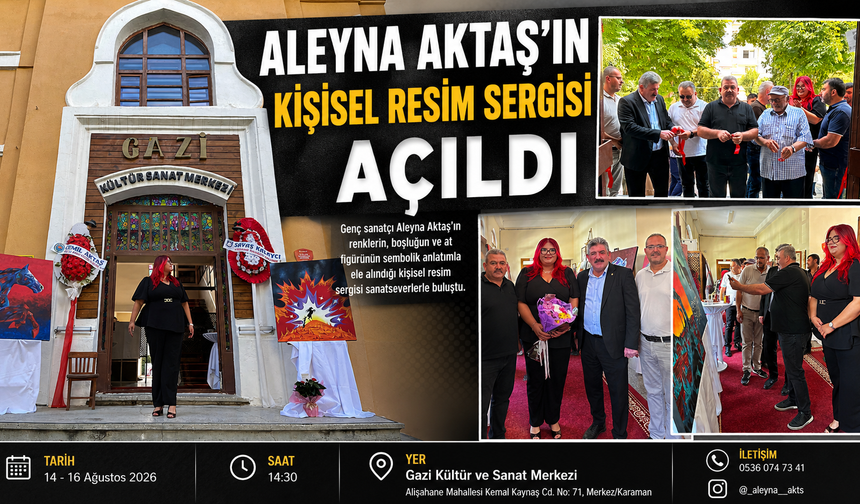 Aleyna Aktaş’ın Kişisel Resim Sergisi Sanatseverlerle Buluştu