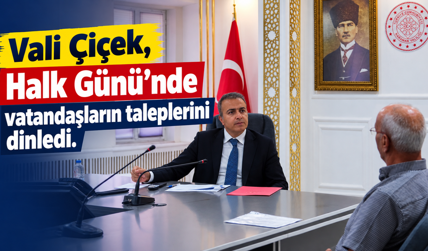 Vali Çiçek, Halk Günü’nde vatandaşların taleplerini dinledi
