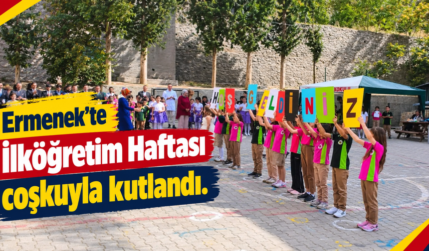 Ermenek’te İlköğretim Haftası coşkuyla kutlandı