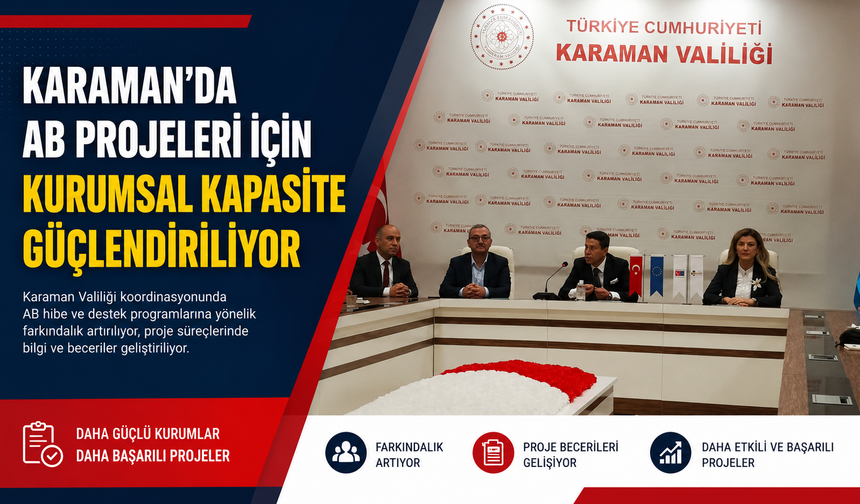Karaman’da AB Projeleri İçin Kurumsal Kapasite Güçlendiriliyor