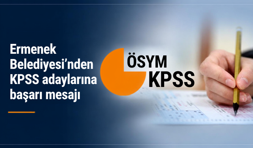 Ermenek Belediyesi’nden KPSS adaylarına başarı mesajı