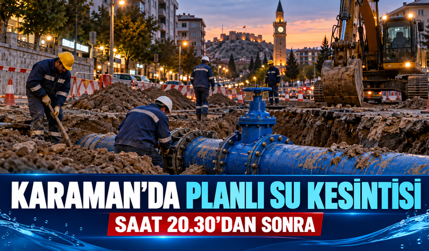 Karaman’da Çok Sayıda Mahallede Planlı Su Kesintisi