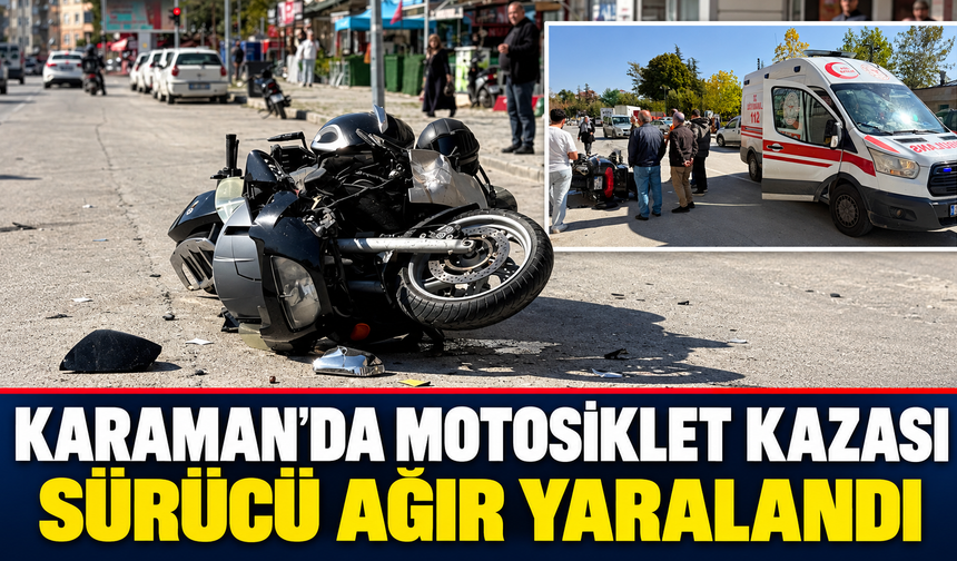 Otomobil ile Motosiklet Kaza Yaptı: 1 Ağır Yaralı