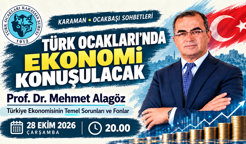 Prof. Dr. Mehmet Alagöz Karaman’da Konferans Verecek