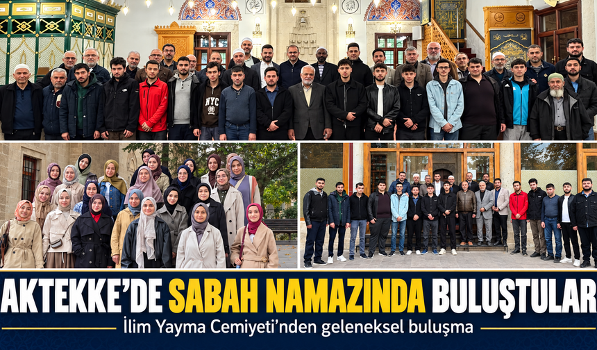 Karaman’da öğrenciler sabah namazında buluştu