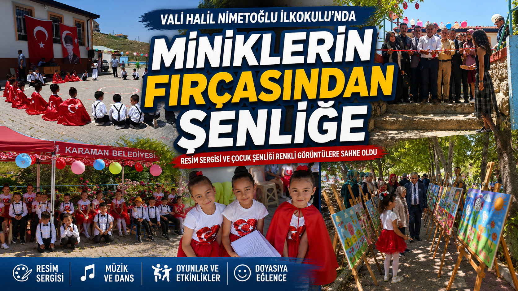 Minik Ressamların Eserleri Büyük Beğeni Topladı