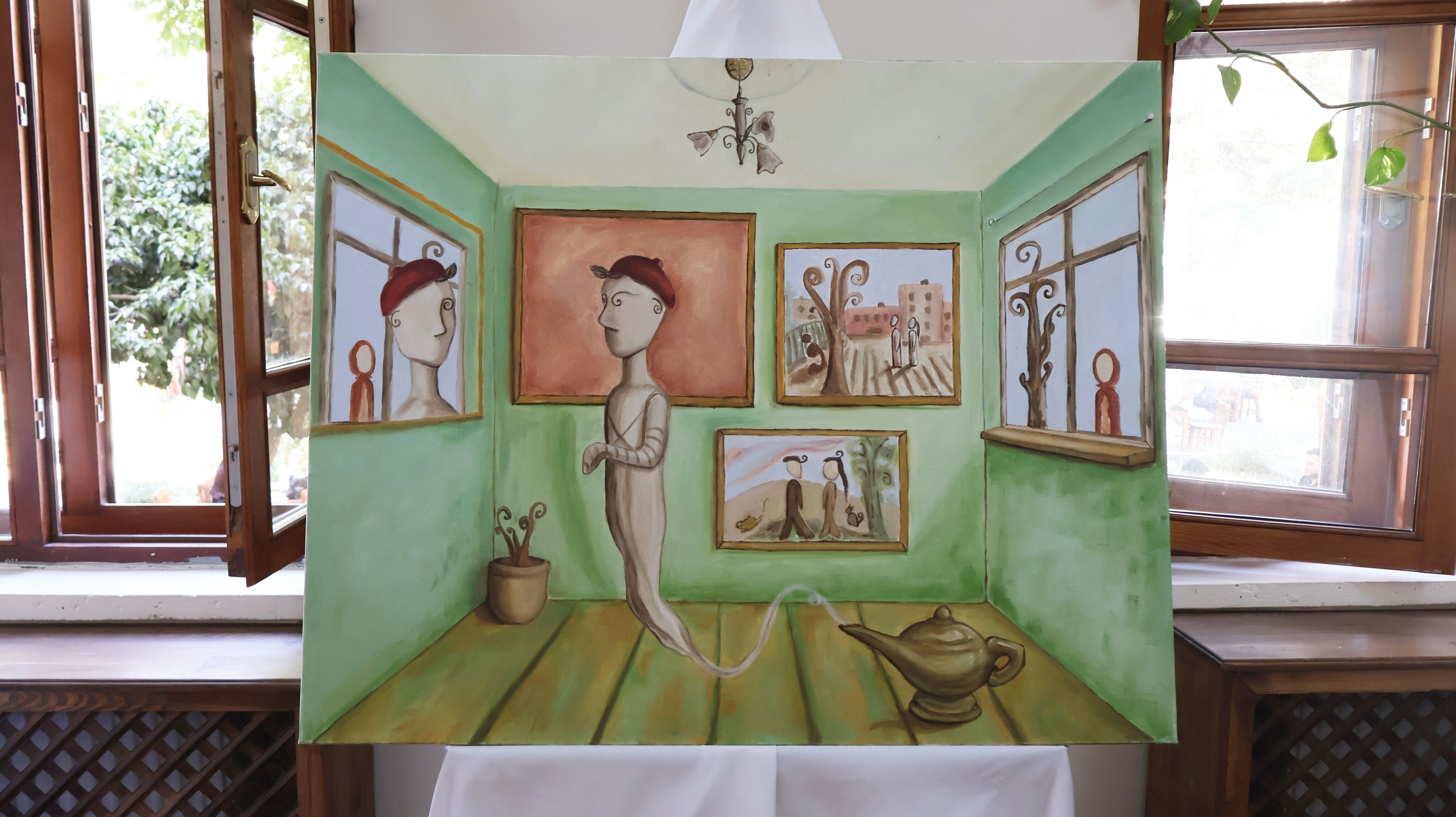 Icimden Yansimalar Kisisel Resim Sergisi Karaman Gazi Kultur Ve Sanat Merkezinde Acildi 4