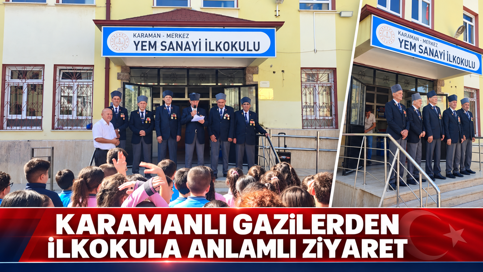Karamanlı Gazilerden İlkokula Anlamlı Ziyaret