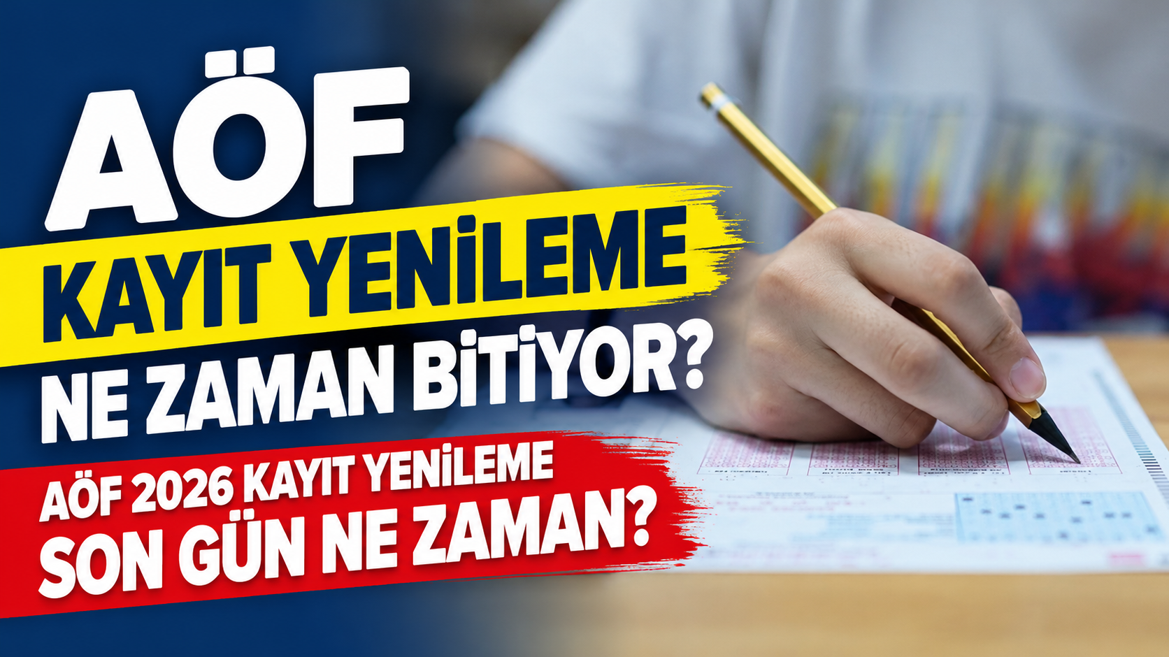AÖF kayıt yenileme ne zaman bitiyor? AÖF 2026 kayıt yenileme son gün ne zaman?