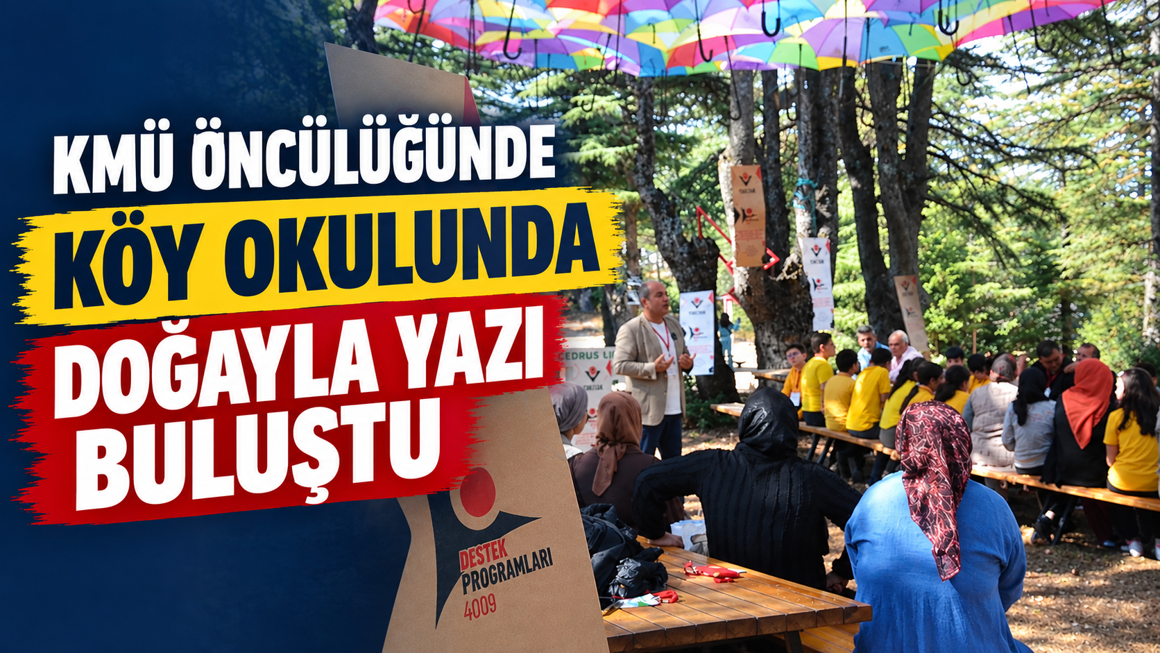 KMÜ Öncülüğünde Köy Okulunda Doğayla Yazı Buluştu